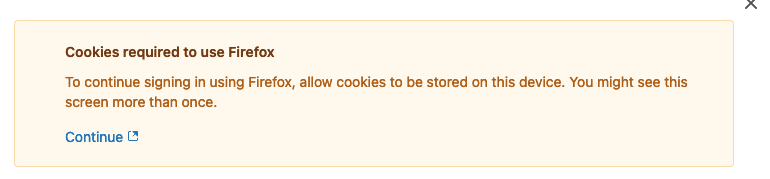 Zendesk Hinweis zur Aktivierung von Cookies in Firefox