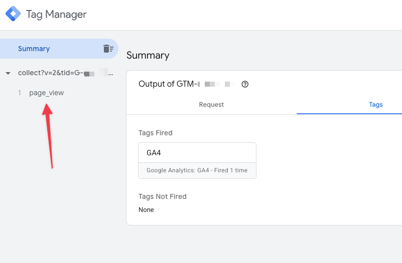 Test data in server container