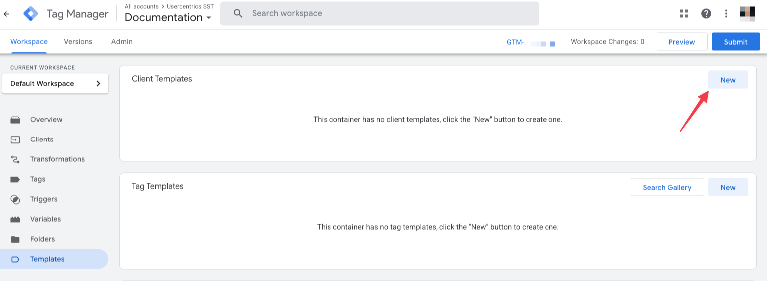Import client template