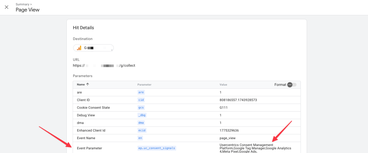 Preview mode event parameter