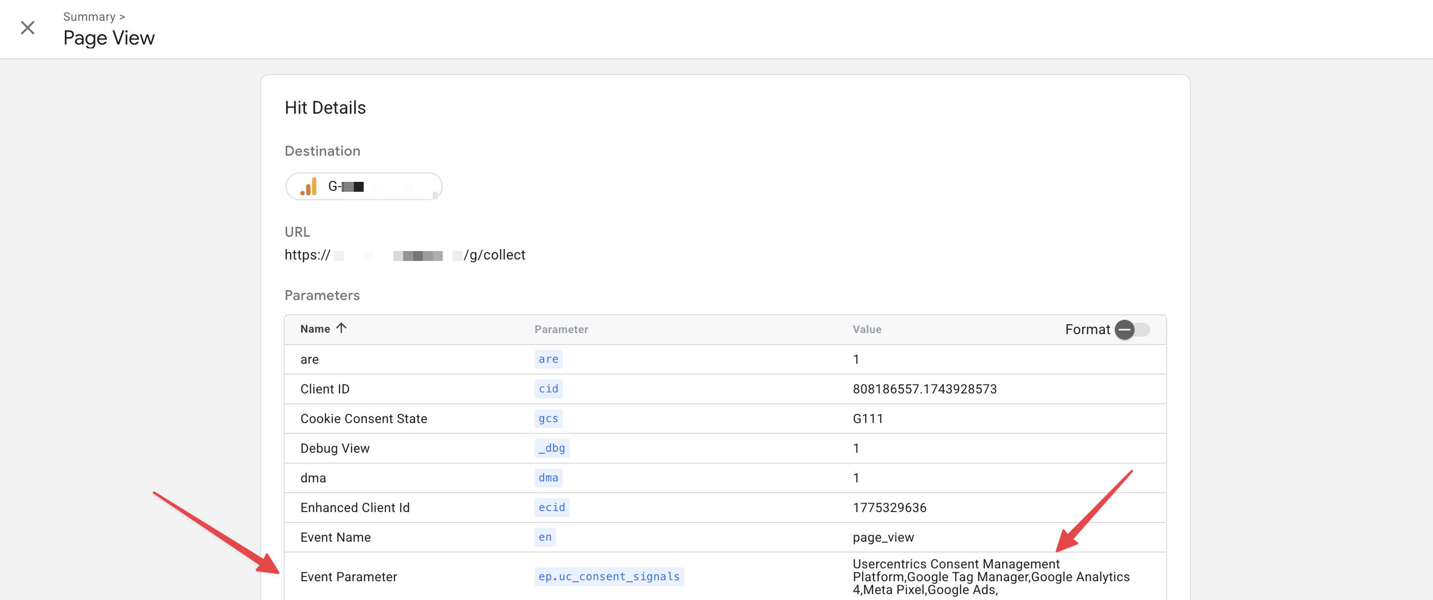 Preview mode event parameter