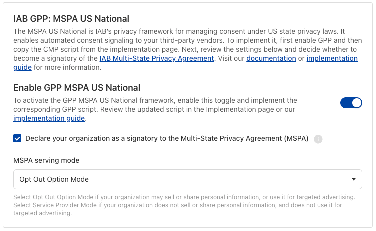 Enable GPP MSPA US National