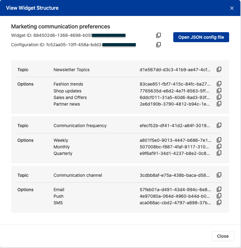 Widget structure overview 2