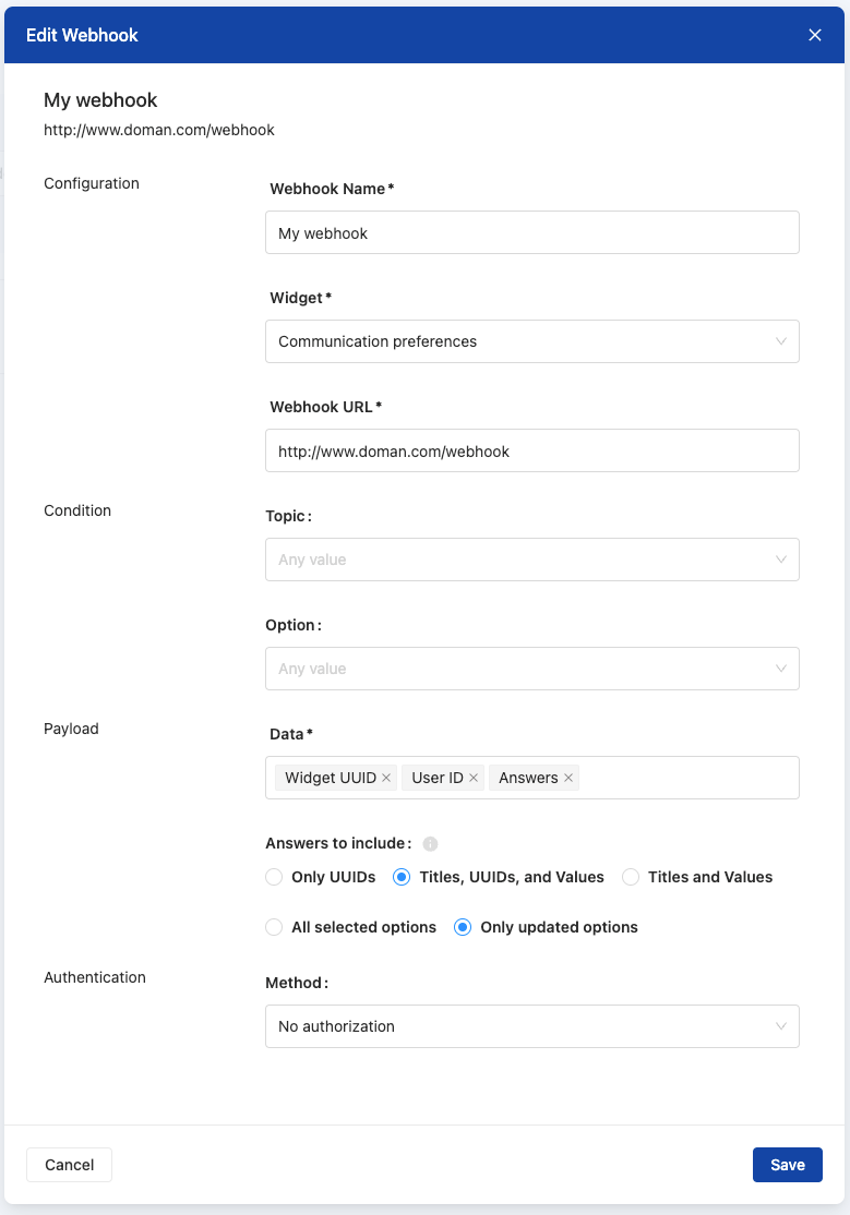Widget structure overview 2