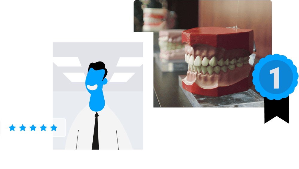 Illustration of a man smiling