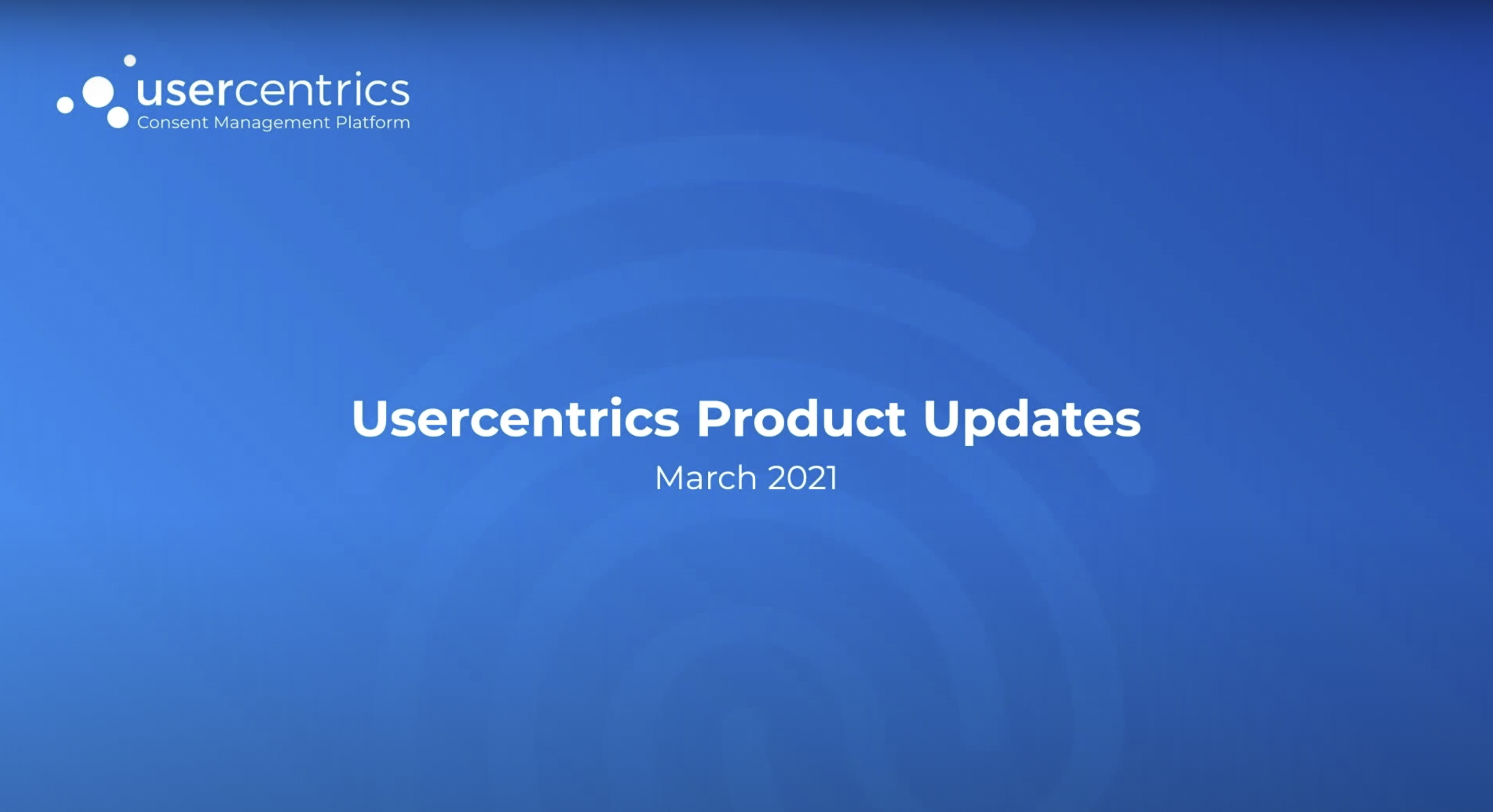 Product Update March