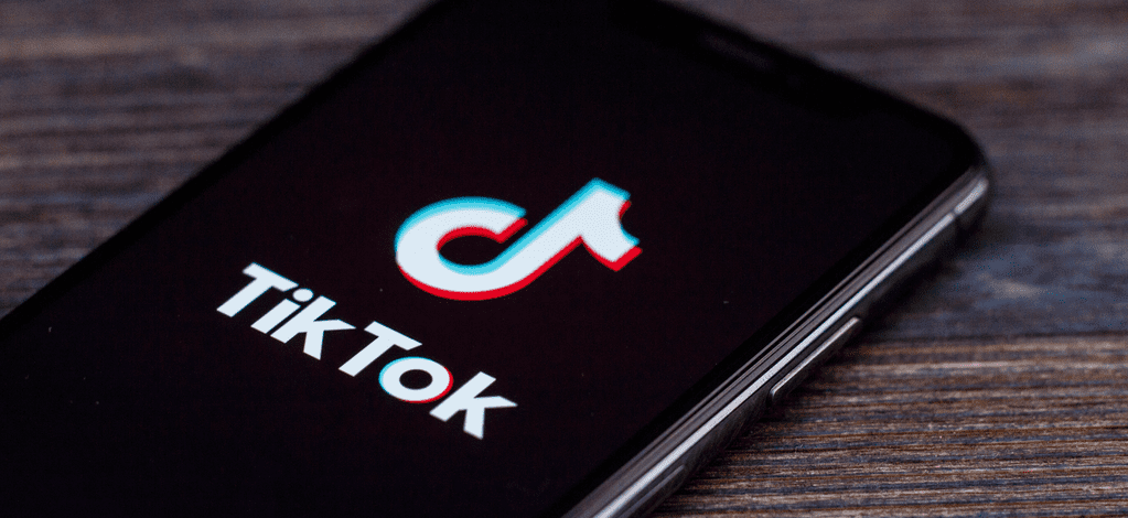 TikTok logo phone