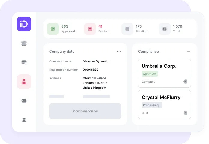Image of the iDenfy interface
