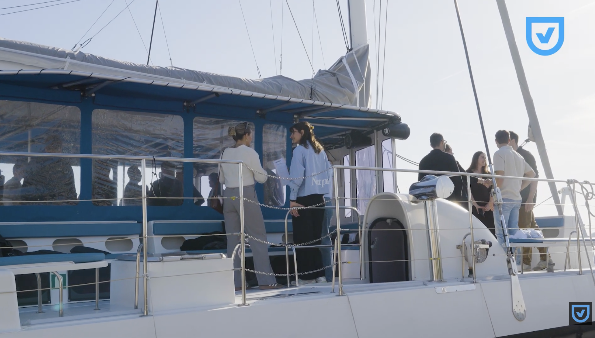 Image of the partner event where some people are enoying a ride in a boat