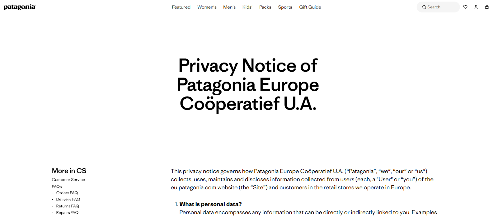 33 of the Best Privacy Policy Examples — Usercentrics